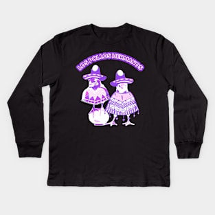 Los pollos hermanos Purple chickens Kids Long Sleeve T-Shirt